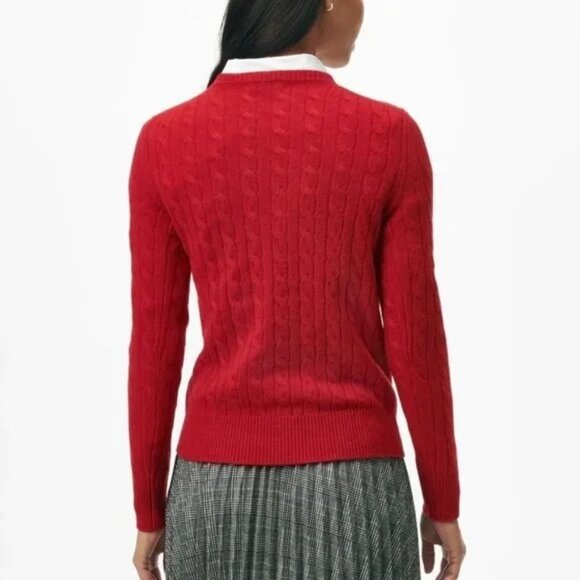 Brooks Brothers Cashmere Wool Cable Sweater - Picture 3 of 9